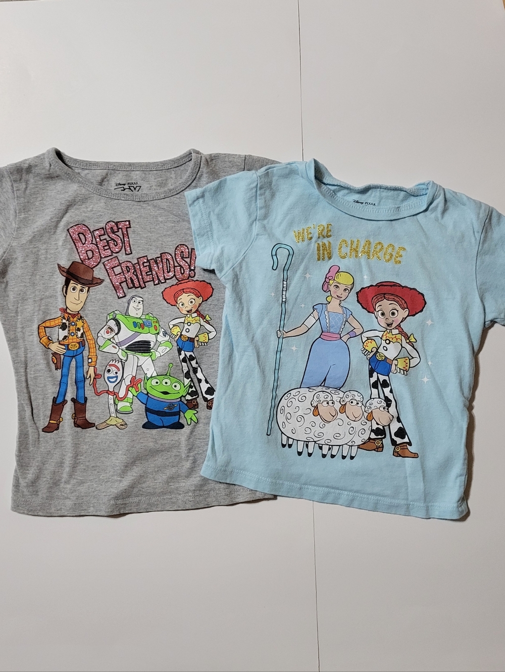 Disney Pixar Toy Story Toddler Girls 3T T-Shirt Bundle Jessie Woody Buzz 2pc